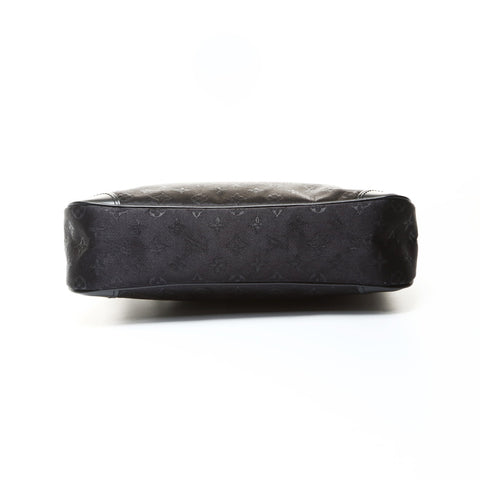 LOUIS VUITTON Satin Monogram Little Boulogne Handbag black WS25203