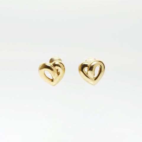 Christian Dior heart Earring gold WS25206