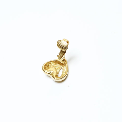Christian Dior heart Earring gold WS25206