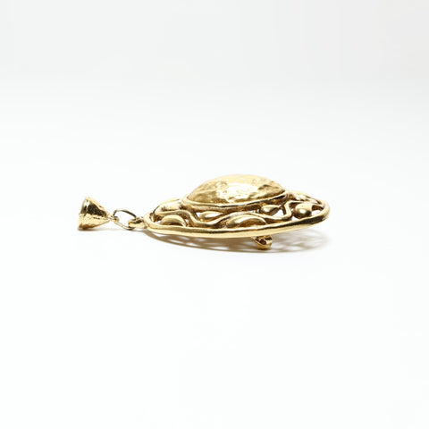 YVES SAINT LAURENT bell Brooch gold WS25210