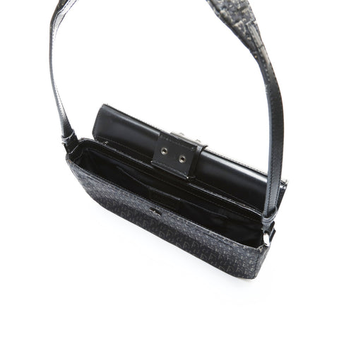 Christian Dior Trotter Street Chic One Belt in Canvas Shoulder Bag black WS25214