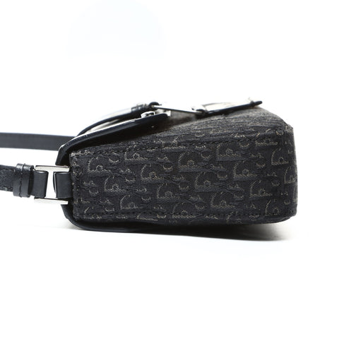 Christian Dior Trotter Street Chic One Belt in Canvas Shoulder Bag black WS25214