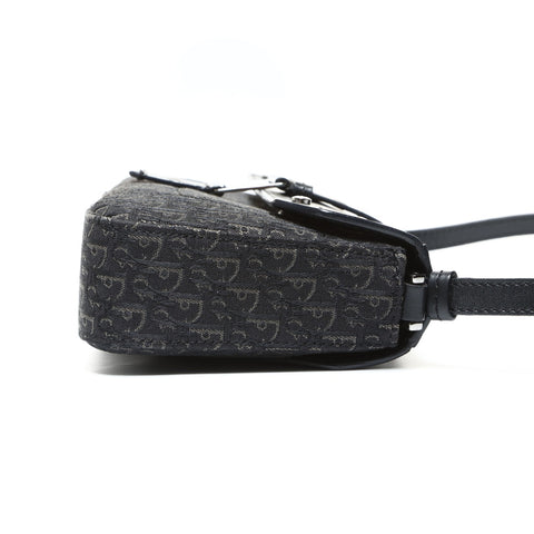 Christian Dior Trotter Street Chic One Belt in Canvas Shoulder Bag black WS25214