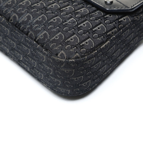 Christian Dior Trotter Street Chic One Belt in Canvas Shoulder Bag black WS25214