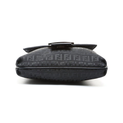 FENDI Mamma Bucket Canvas Shoulder Bag black WS25216