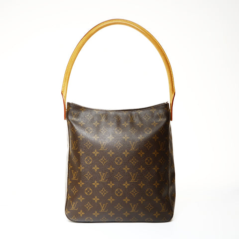LOUIS VUITTON Monogram Looping GM 2000 Shoulder Bag Brown WS25217