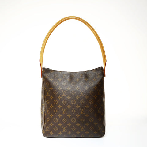 LOUIS VUITTON Monogram Looping GM 2000 Shoulder Bag Brown WS25217