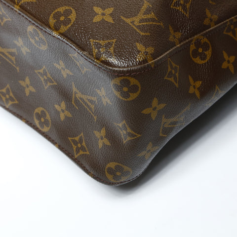 LOUIS VUITTON Monogram Looping GM 2000 Shoulder Bag Brown WS25217