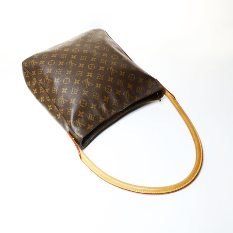LOUIS VUITTON Monogram Looping GM 2000 Shoulder Bag Brown WS25217