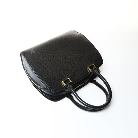 LOUIS VUITTON 1998 Epi Pont Neuf Handbag black WS25218