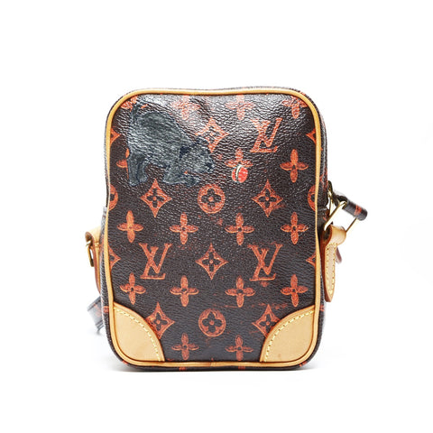 LOUIS VUITTON Catgram 2018 Monogram Shoulder Bag Brown WS25220