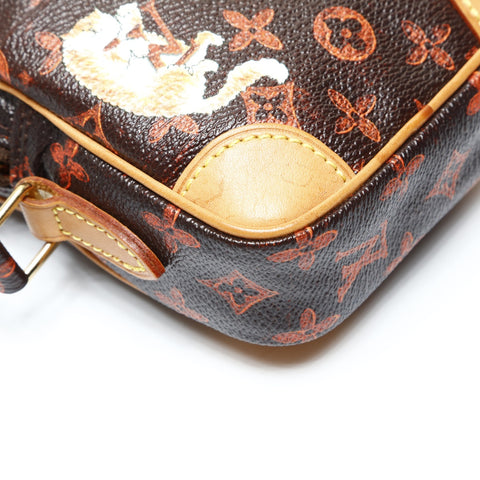 LOUIS VUITTON Catgram 2018 Monogram Shoulder Bag Brown WS25220