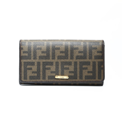 FENDI Zucca PVC Purse Brown WS25221