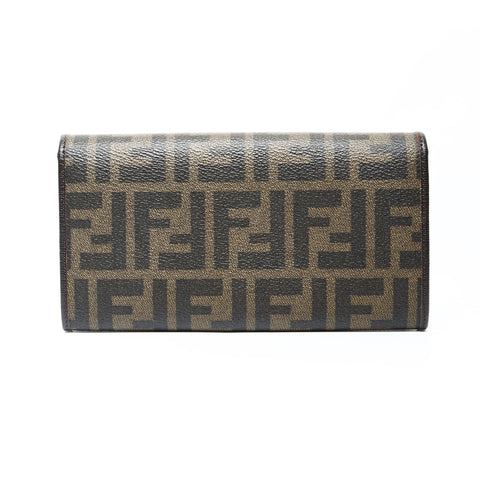 FENDI Zucca PVC Purse Brown WS25221