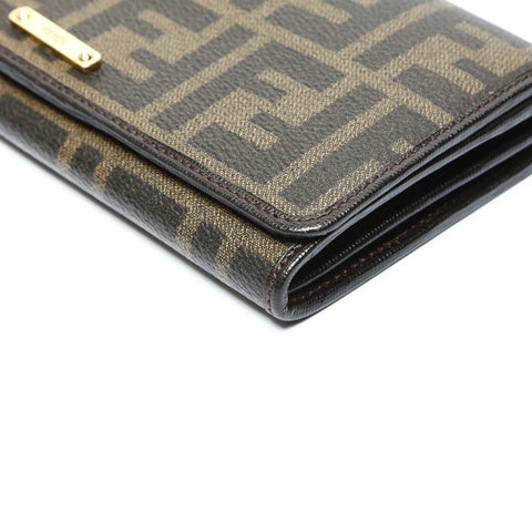 FENDI Zucca PVC Purse Brown WS25221