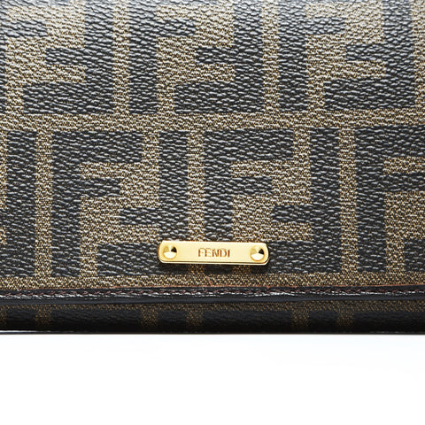 FENDI Zucca PVC Purse Brown WS25221