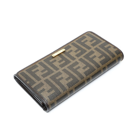 FENDI Zucca PVC Purse Brown WS25221