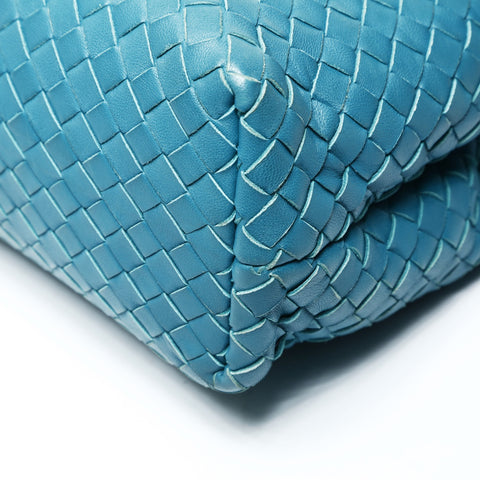 BOTTEGAVENETA INTRECCIATO OLYMPIA Shoulder Bag blue WS25222