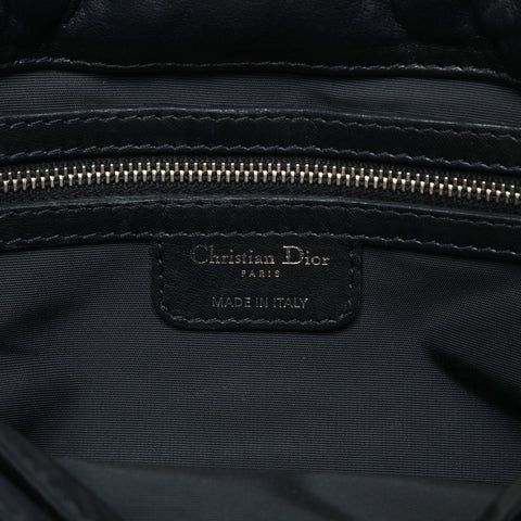 Christian Dior New Rock Cannage Flap One Belt Shoulder Bag black WS25224