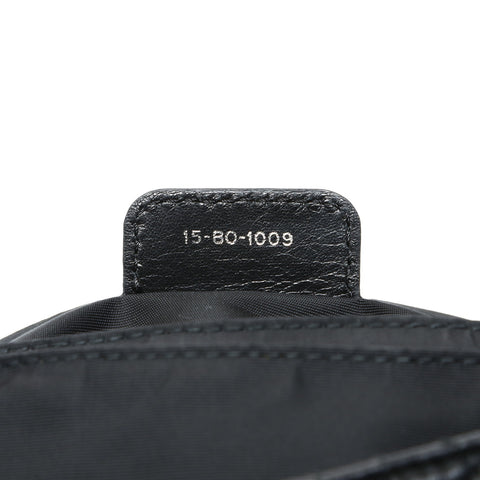 Christian Dior New Rock Cannage Flap One Belt Shoulder Bag black WS25224