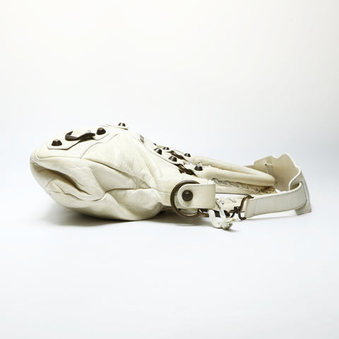 BALENCIAGA The First City 2way Cream Shoulder Bag cream WS25225