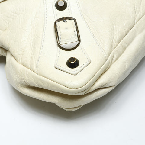 BALENCIAGA The First City 2way Cream Shoulder Bag cream WS25225