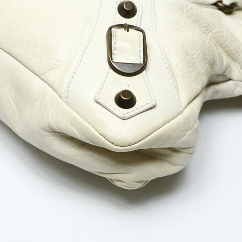 BALENCIAGA The First City 2way Cream Shoulder Bag cream WS25225