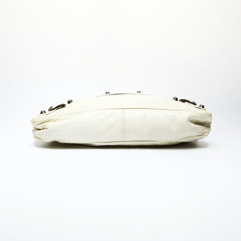 BALENCIAGA The First City 2way Cream Shoulder Bag cream WS25225