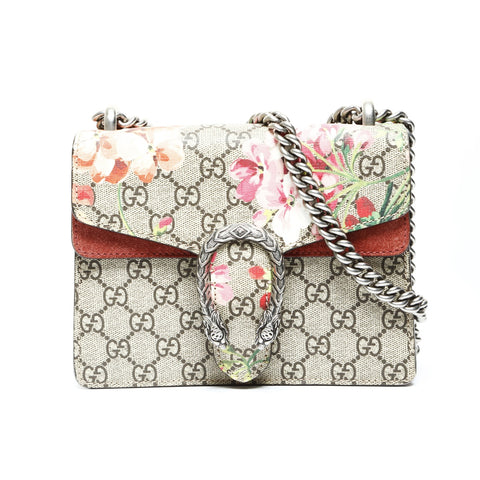 GUCCI GG Supreme Bloom Dionysus Small Shoulder Bag beige WS25226