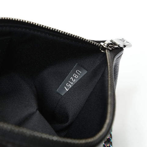 LOUIS VUITTON ×Fragment iPhone Case, Monogram Eclipse, 2017 Pouch leather black WS25227