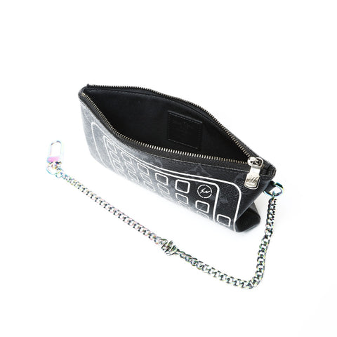 LOUIS VUITTON ×Fragment iPhone Case, Monogram Eclipse, 2017 Pouch leather black WS25227