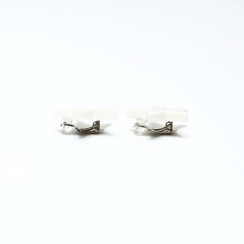 CHANEL 04C 2004 Star COCO Mark Earring white WS25229