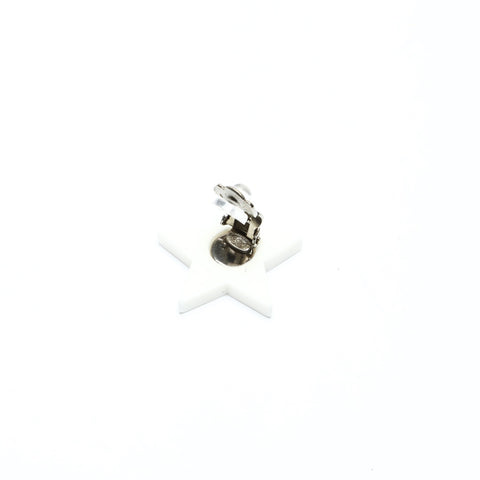 CHANEL 04C 2004 Star COCO Mark Earring white WS25229
