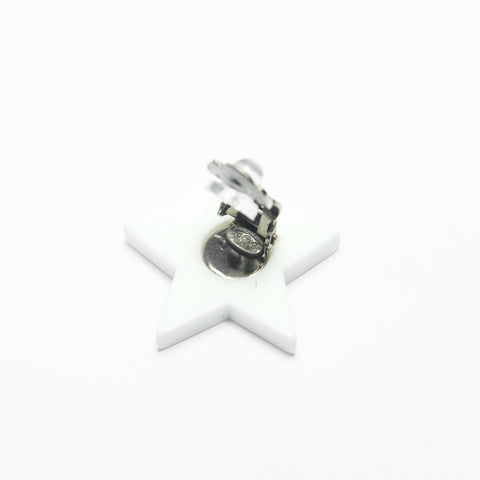 CHANEL 04C 2004 Star COCO Mark Earring white WS25229