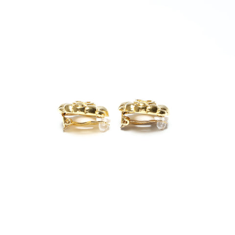 CHANEL 2cc3 1988 COCO Mark Round Earring gold WS25230