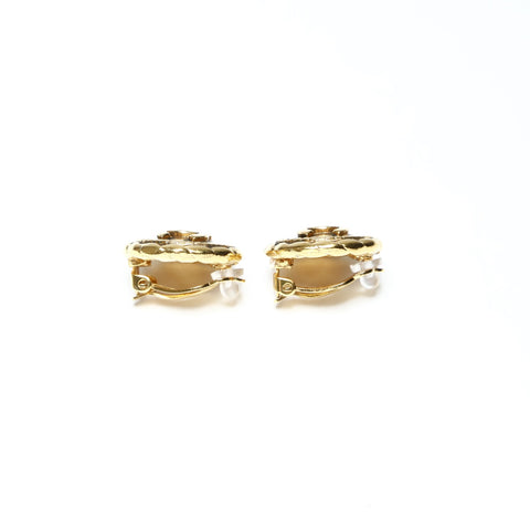 CHANEL 1980s COCO Mark Earring gold WS25232