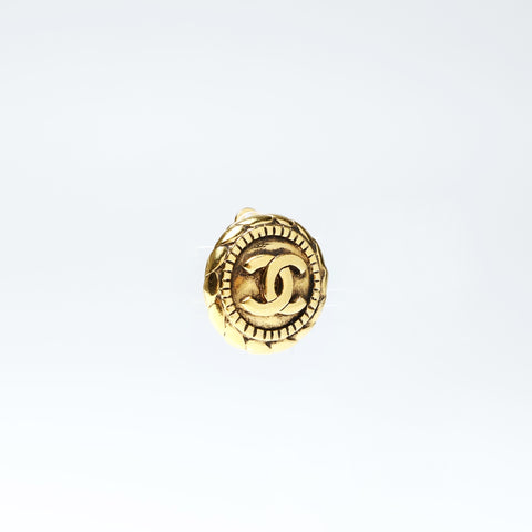 CHANEL 1980s COCO Mark Earring gold WS25232