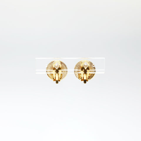 CHANEL 1980s COCO Mark Round Earring gold WS25233
