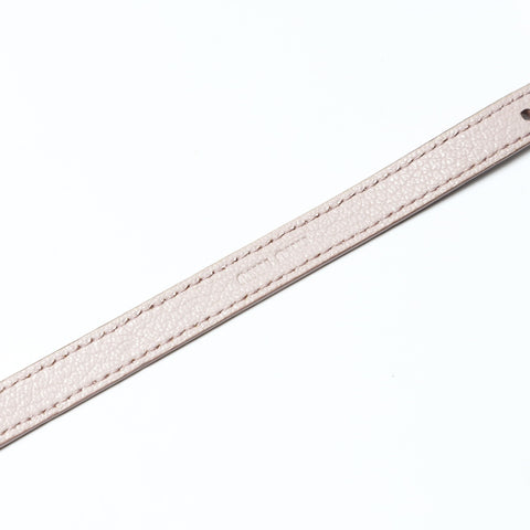 Miu Miu Leather crystal bracelet pink WS25236
