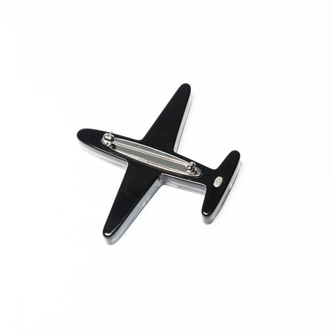 CHANEL Airplane COCO Mark 16S 2016 Brooch black WS25237