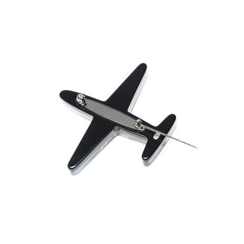 CHANEL Airplane COCO Mark 16S 2016 Brooch black WS25237