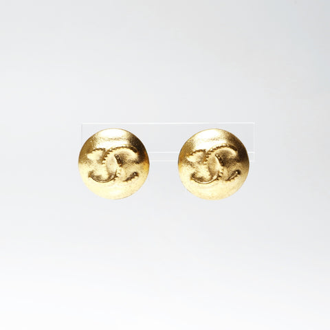 CHANEL COCO Mark Round 95A 1995 Earring gold WS25240