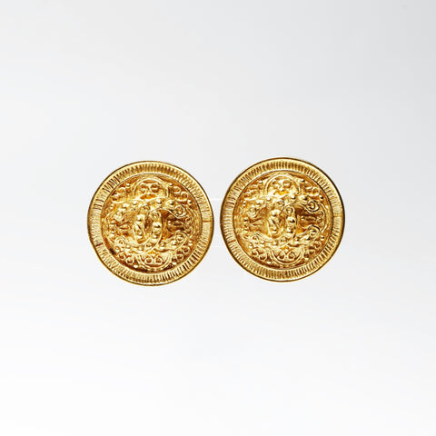 CHANEL 94A 1994 COCO Mark Earring gold WS25243