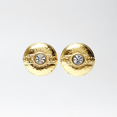CHANEL 2cc3 1988 Round COCO Mark Earring gold WS25246