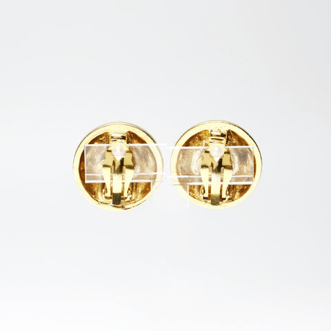 CHANEL 2cc3 1988 Round COCO Mark Earring gold WS25246