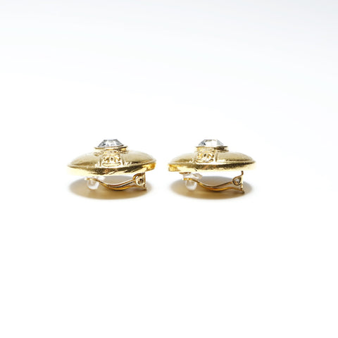CHANEL 2cc3 1988 Round COCO Mark Earring gold WS25246