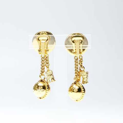 CELINE Arc de Triomphe Star Drop Earring gold WS25250