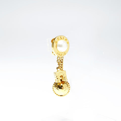 CELINE Arc de Triomphe Star Drop Earring gold WS25250
