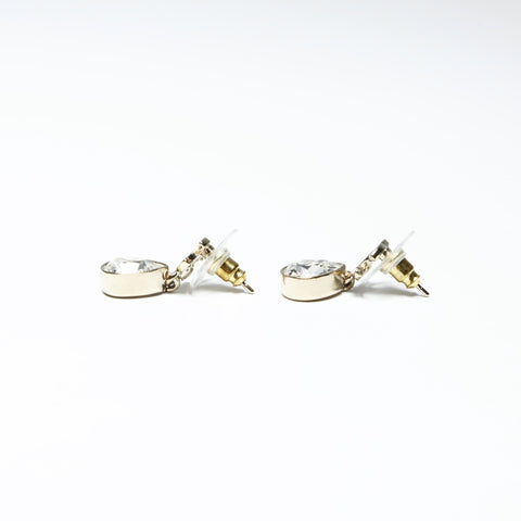 CHANEL A22C 2022 COCO Mark Rhinestone Drop Pierce gold WS25252