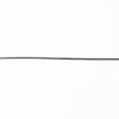 CHANEL 09V 2009 COCO Mark Rhinestone Necklace Silver WS25254